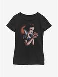 Disney Snow White And The Seven Dwarfs Deep Stare Youth Girls T-Shirt, BLACK, hi-res