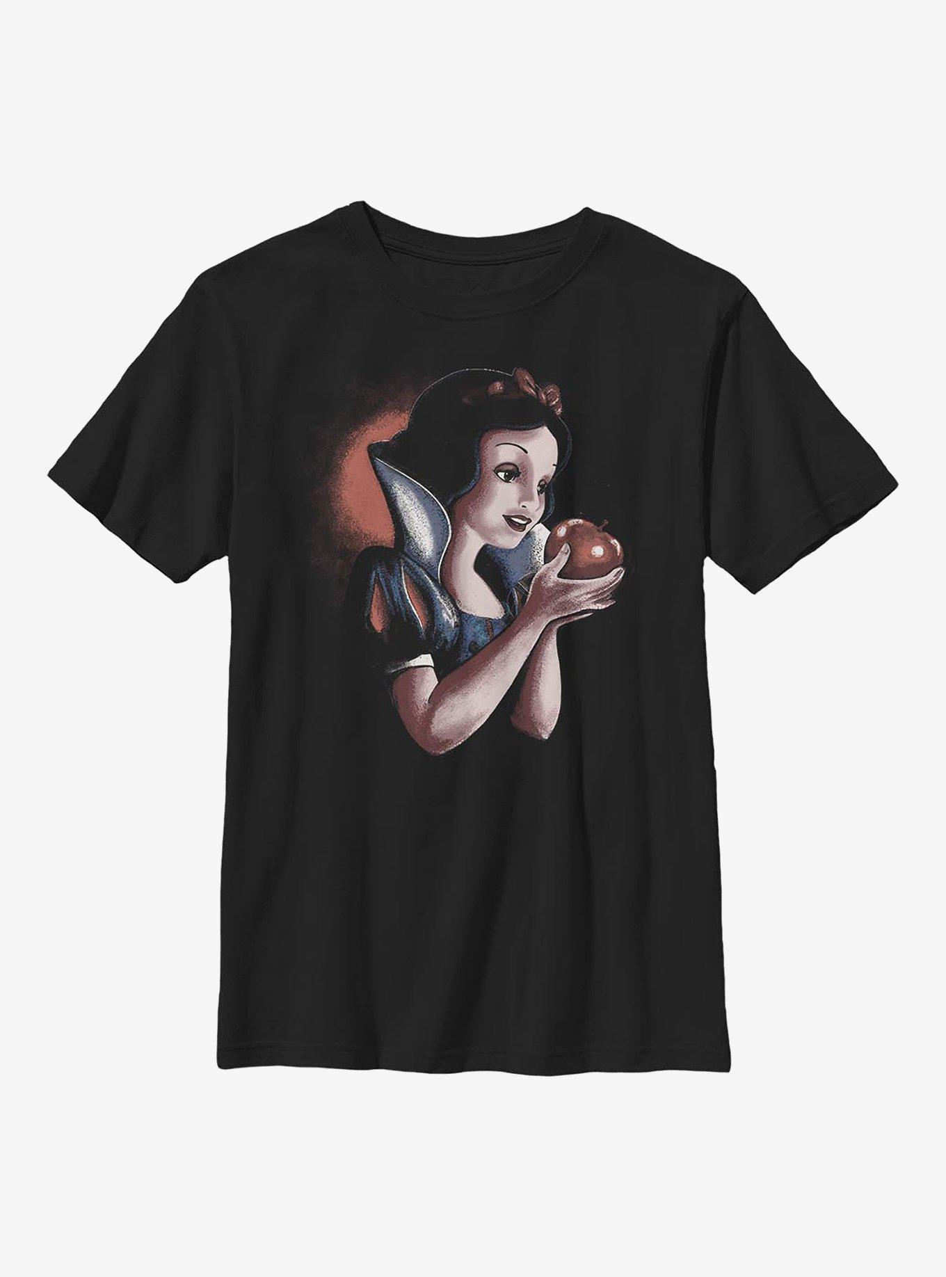 Disney Snow White And The Seven Dwarfs Deep Stare Youth T-Shirt, BLACK, hi-res