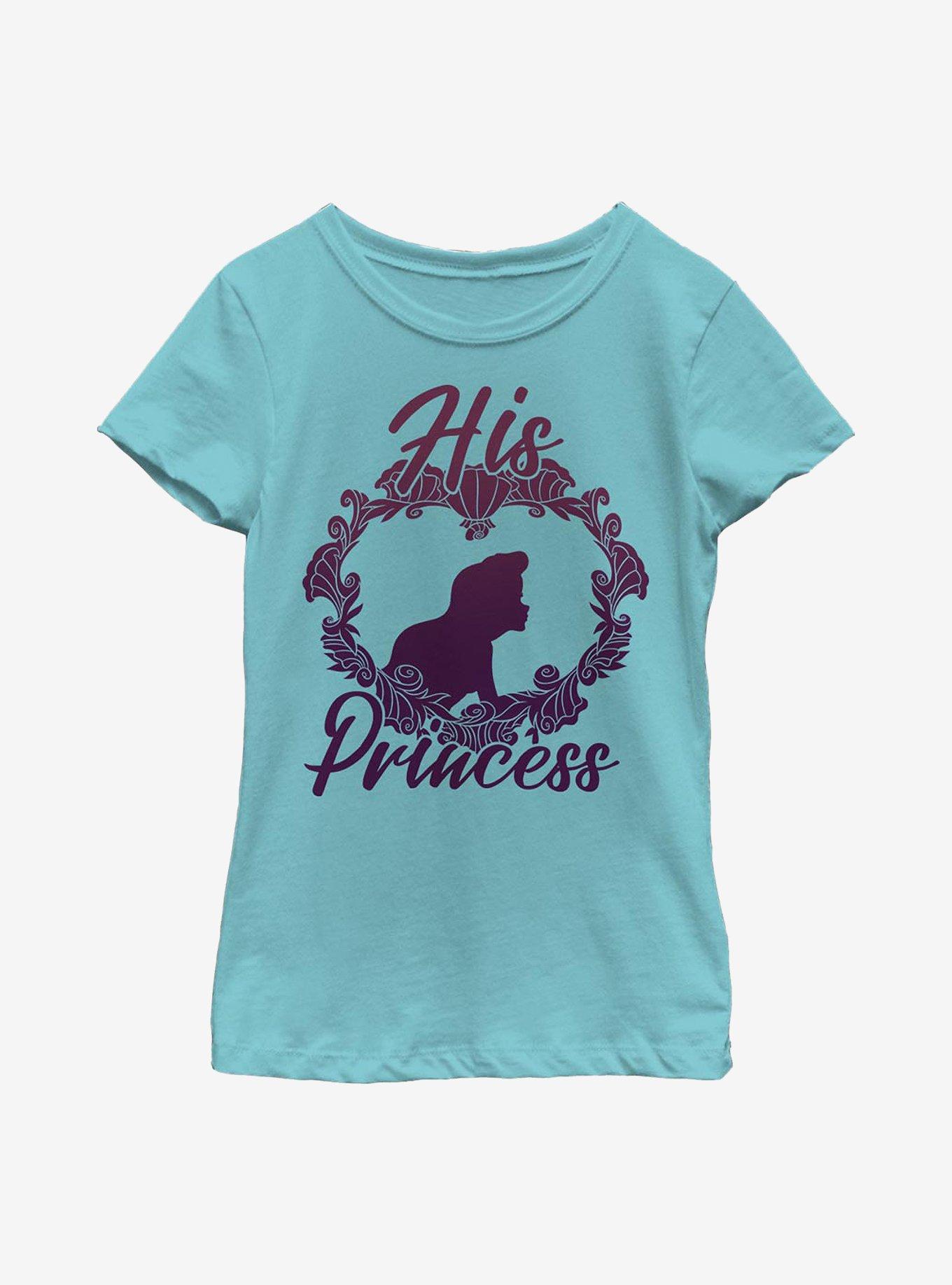 Disney The Little Mermaid His Princess Youth Girls T-Shirt, TAHI BLUE, hi-res