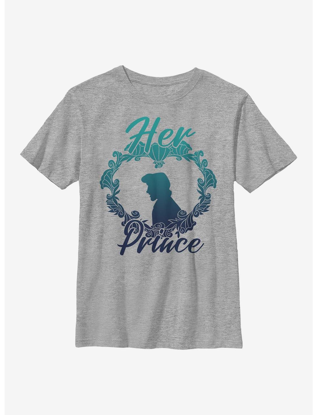 Disney The Little Mermaid Her Prince Youth T-Shirt, ATH HTR, hi-res