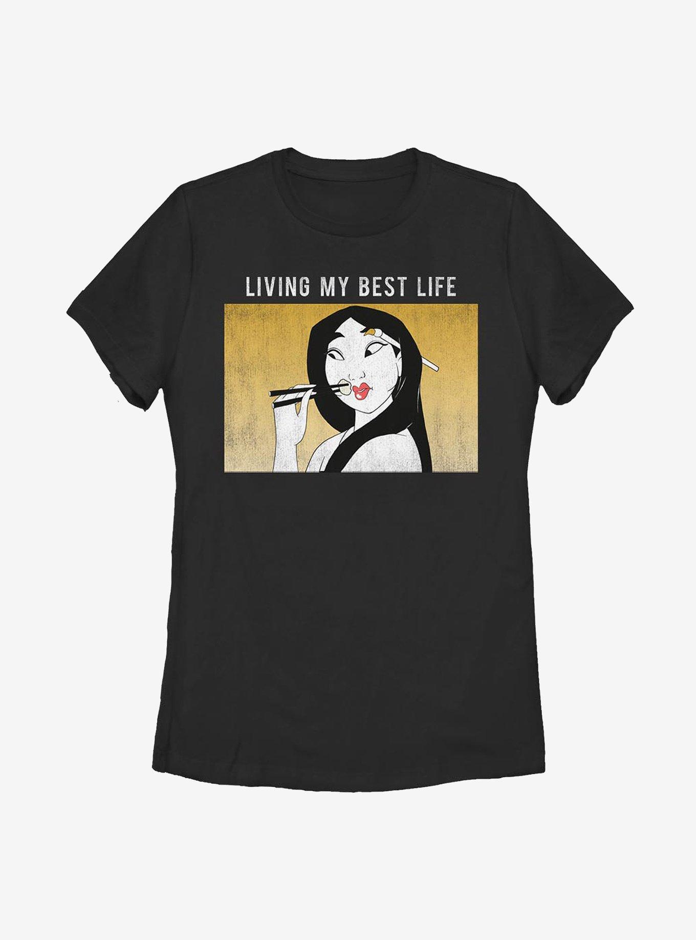 Disney Mulan Meme Womens T-Shirt, BLACK, hi-res