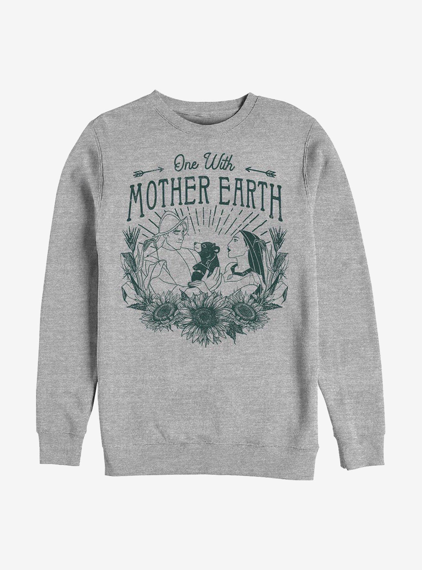 Disney Pocahontas One With Earth Sweatshirt, ATH HTR, hi-res