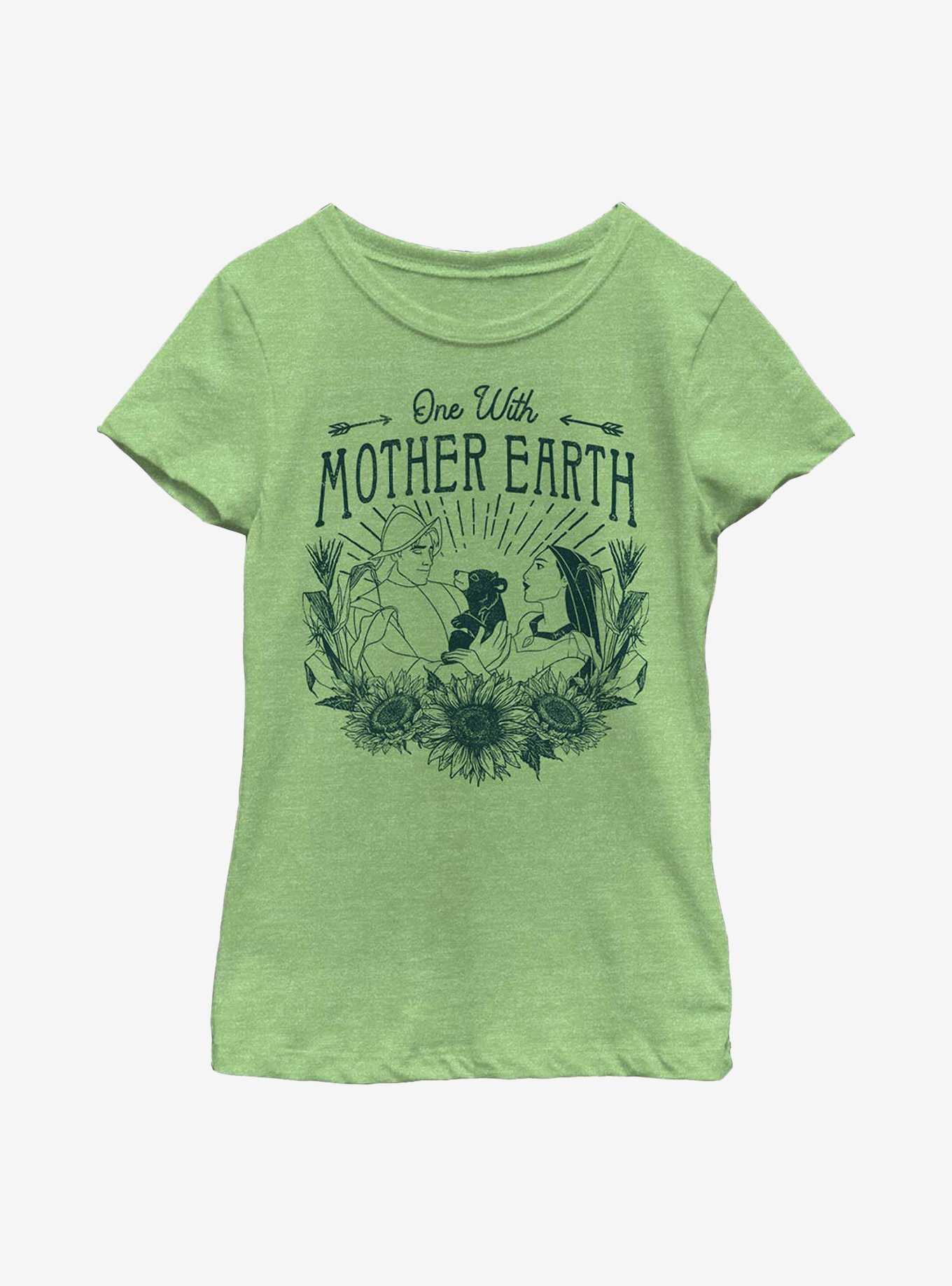 Disney Pocahontas One With Earth Youth Girls T-Shirt, , hi-res