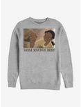 Disney The Princess And The Frog Mom Knows Best Sweatshirt, ATH HTR, hi-res