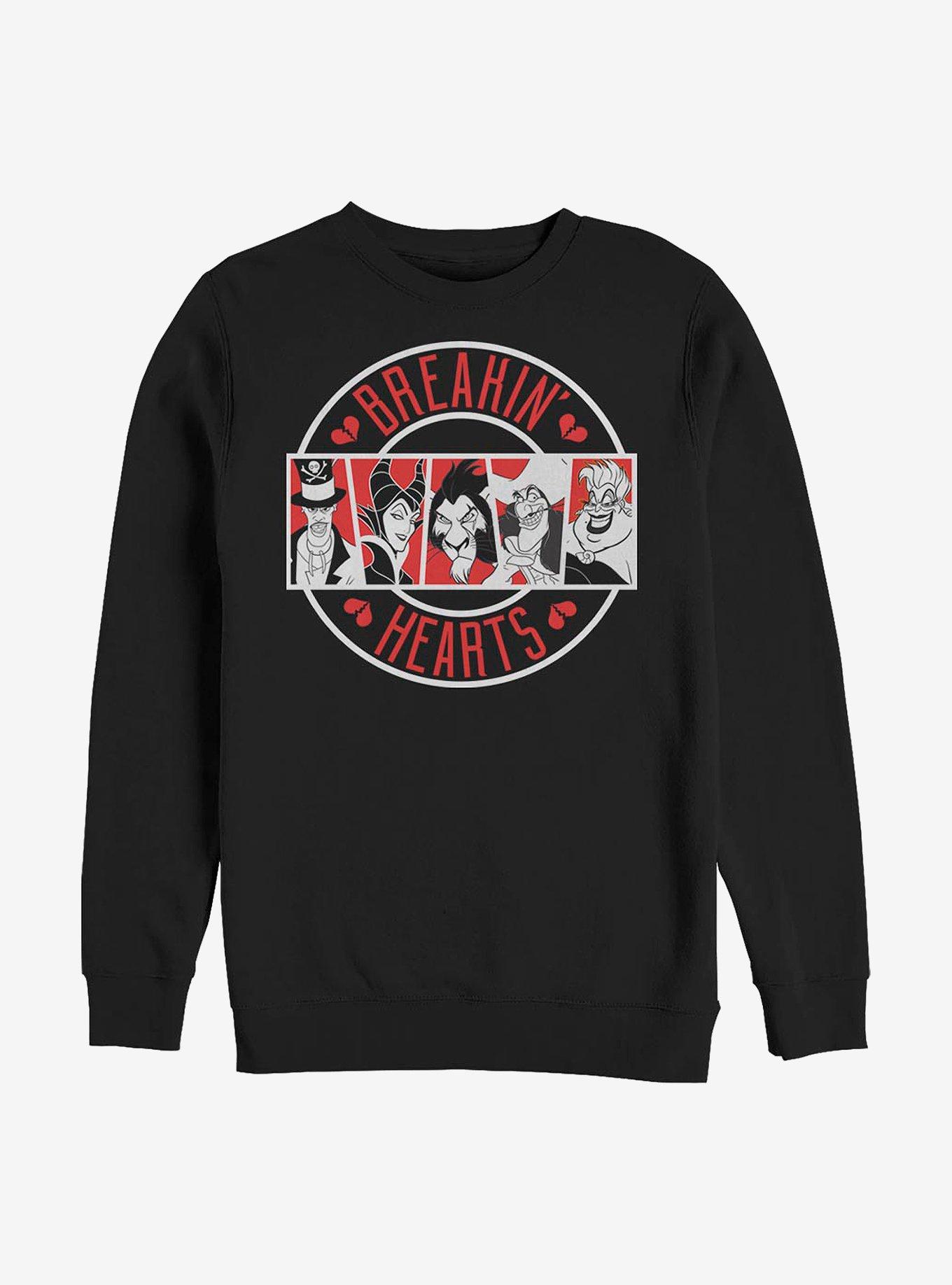 Disney Villains Breakin' Hearts Sweatshirt, BLACK, hi-res