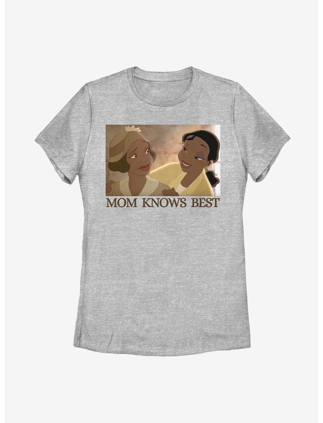 Disney The Princess And The Frog Mom Knows Best Womens T-Shirt, ATH HTR, hi-res