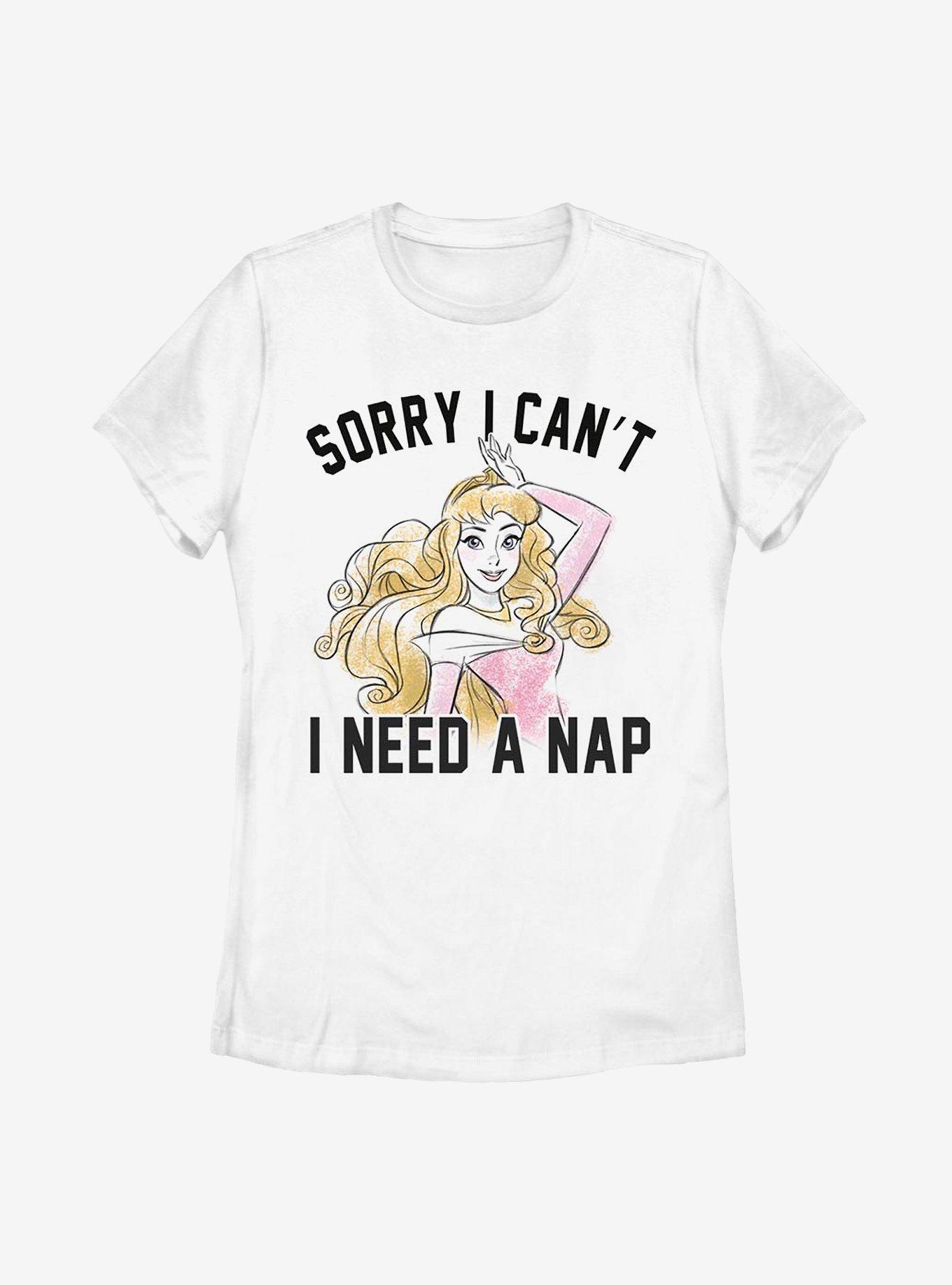 Disney Sleeping Beauty I Just Really Need A Nap Womens T-Shirt, WHITE, hi-res