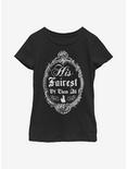 Disney Snow White And The Seven Dwarfs His Fairest Youth Girls T-Shirt, BLACK, hi-res