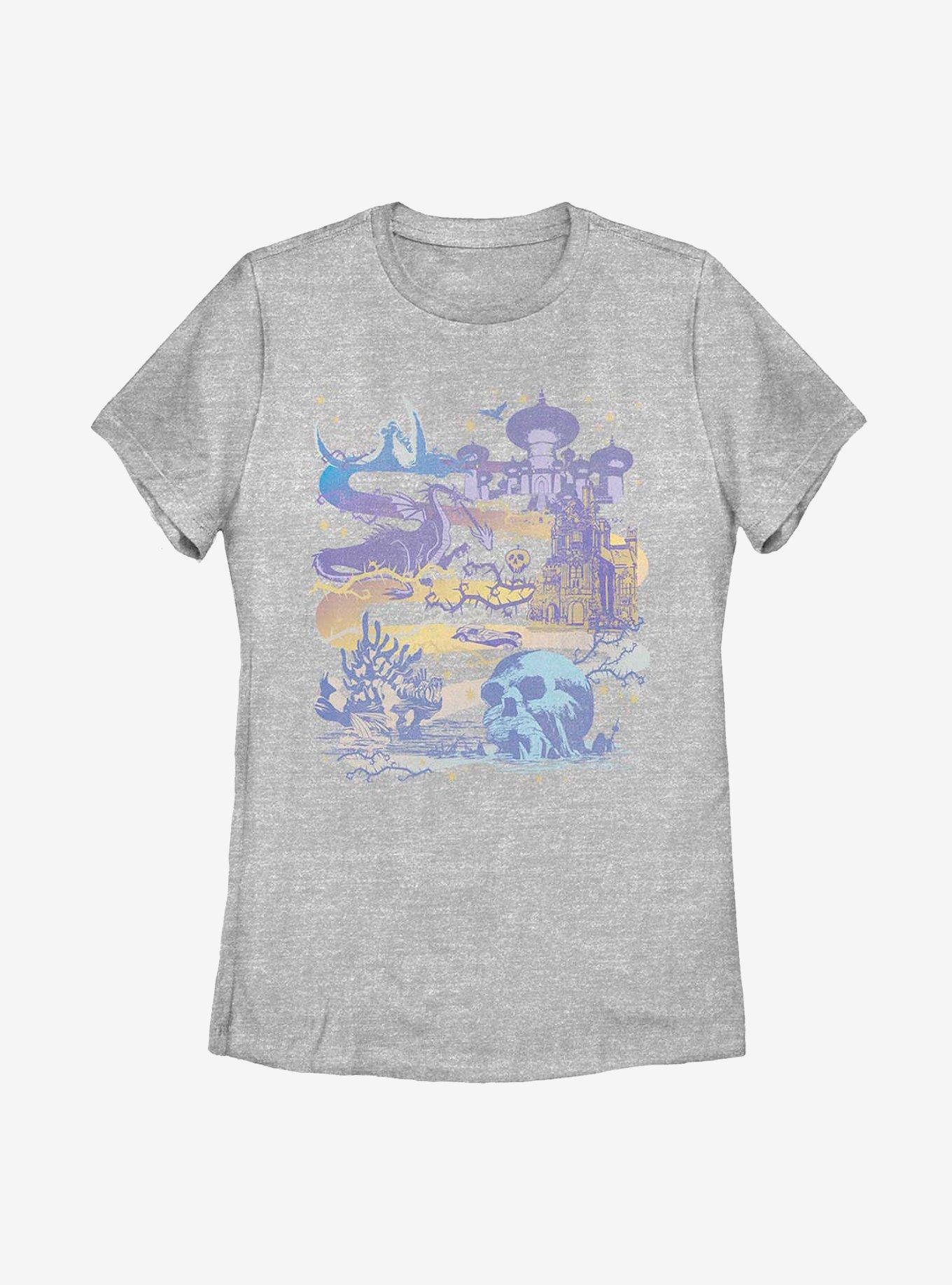Disney Villains Map Womens T-Shirt, , hi-res