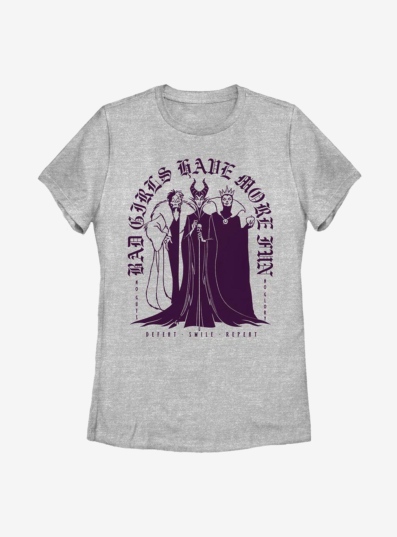 Disney Villains Bad girls Tシャツ 希少Lサイズ Vintage Walt Disney World Shirt Bad Girls Villains Pink