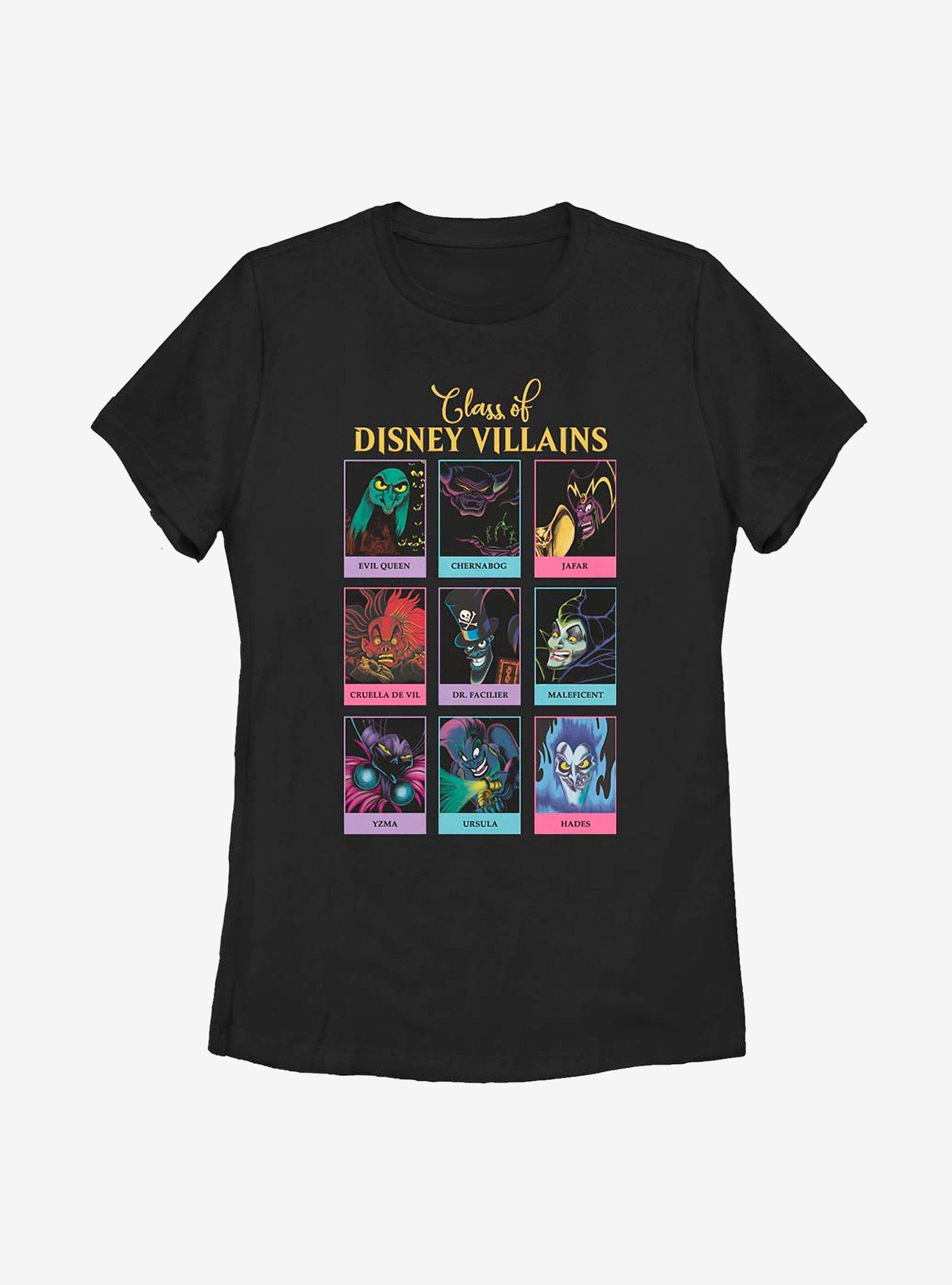 Disney Villains Year Book Womens T-Shirt, BLACK, hi-res