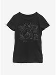Disney Hercules Constellation Youth Girls T-Shirt, BLACK, hi-res