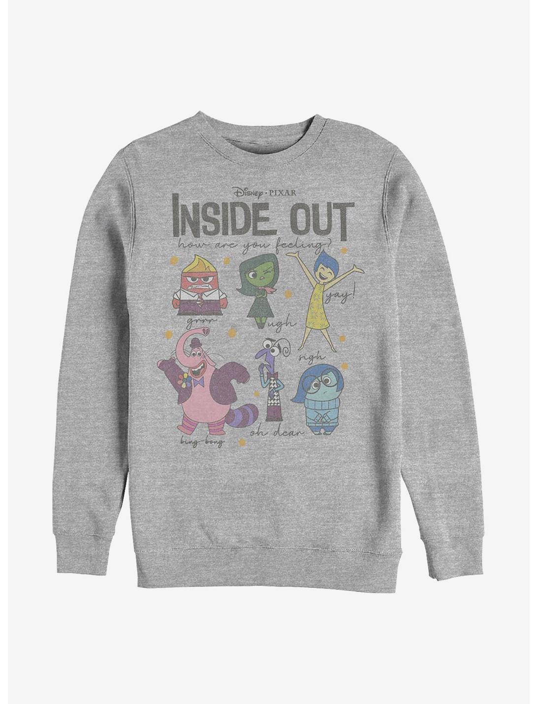 Plus Size Disney Pixar Inside Out Feels Sweatshirt, ATH HTR, hi-res