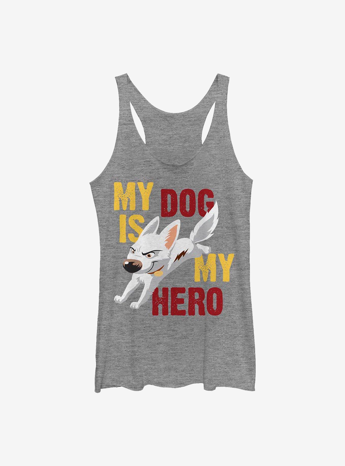 Disney Bolt Hero Dog Womens Tank Top, GRAY HTR, hi-res