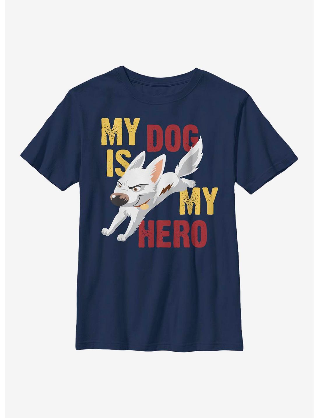 Plus Size Disney Bolt Hero Dog Youth T-Shirt, NAVY, hi-res