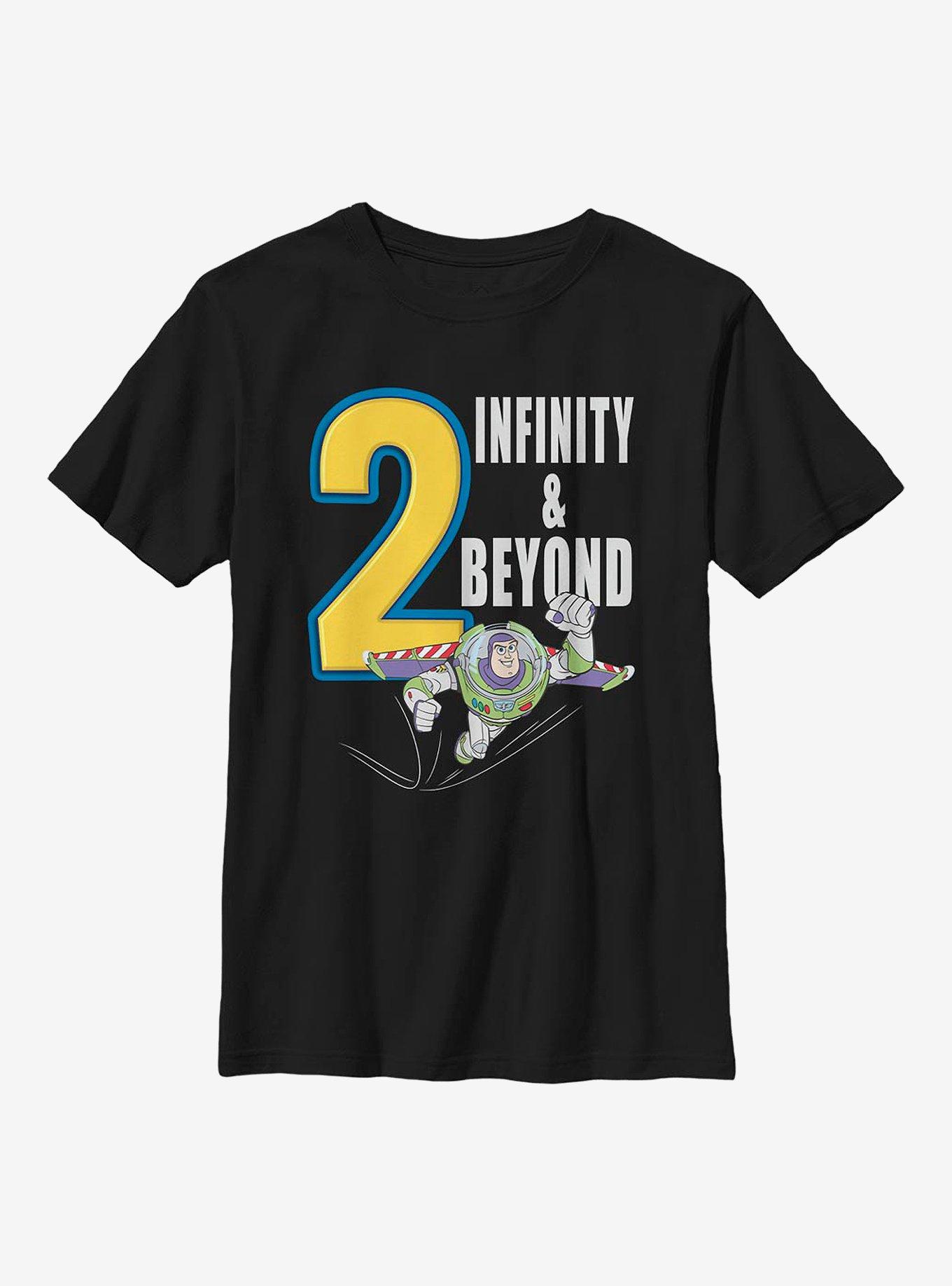 Disney Pixar Toy Story Infinity And Beyond Buzz Youth T-Shirt, BLACK, hi-res