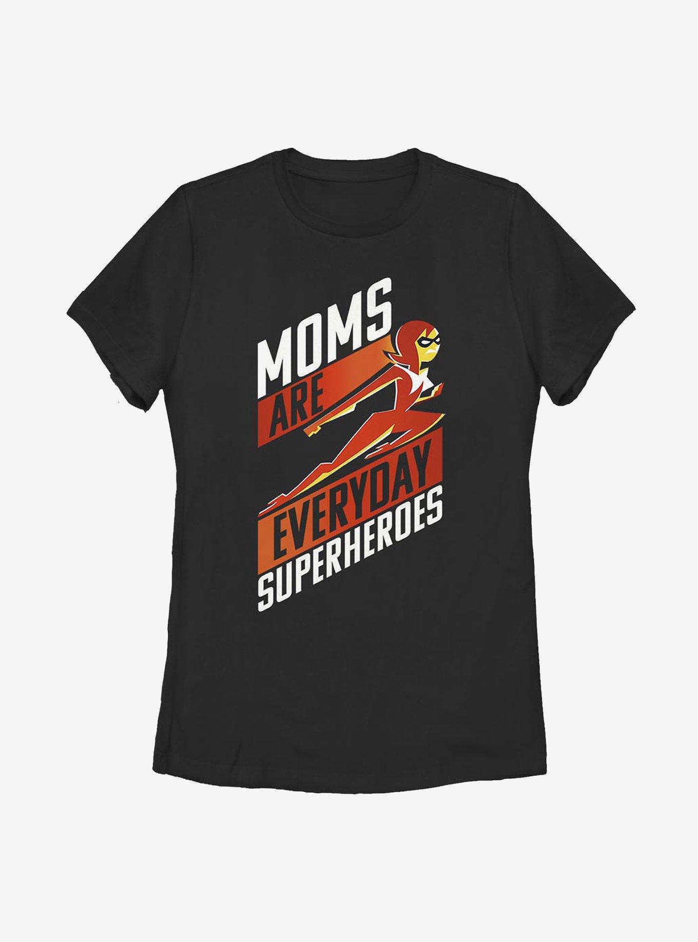 Disney Pixar The Incredibles Moms Are Super Womens T-Shirt, BLACK, hi-res