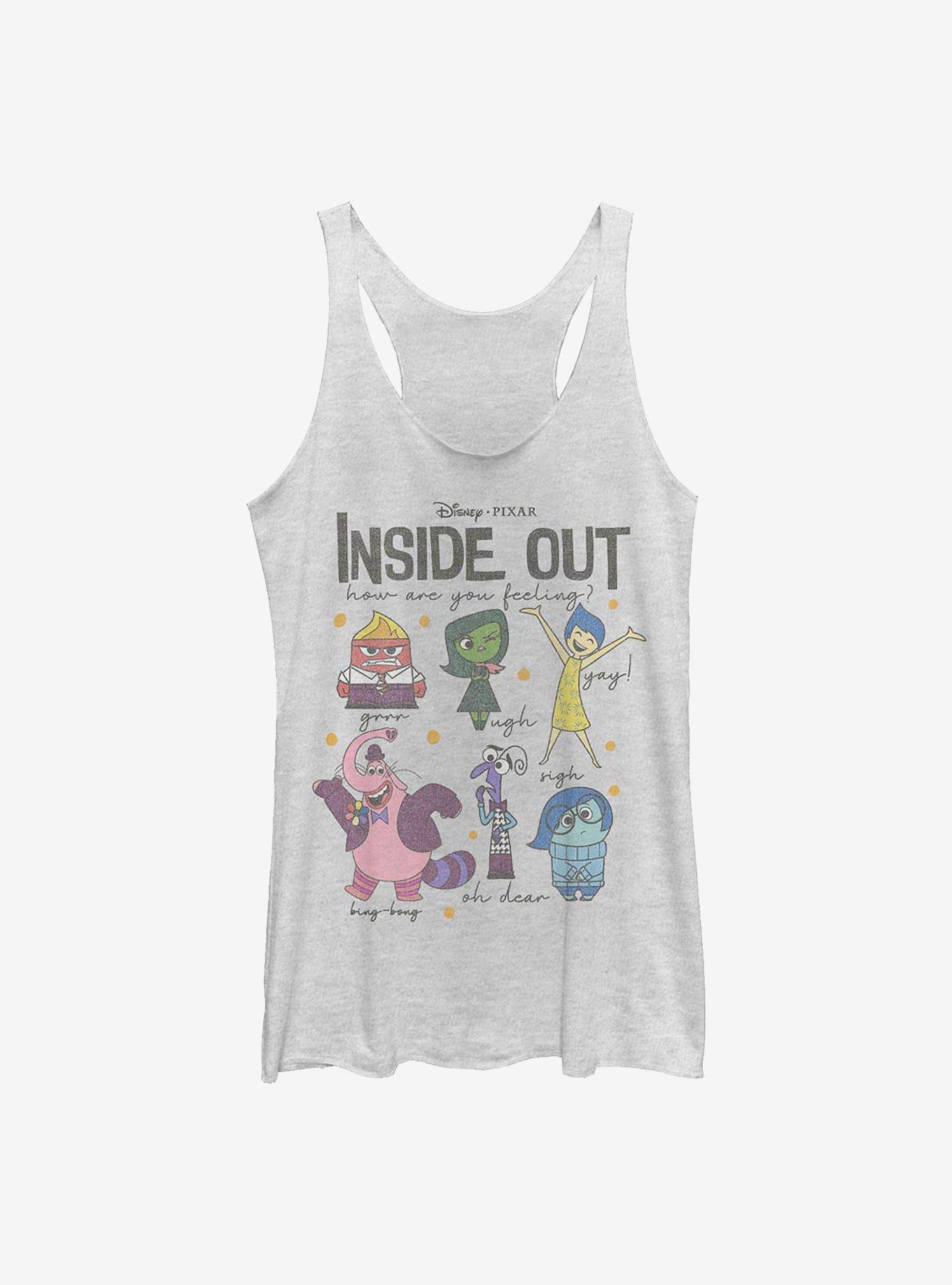 Disney Pixar Inside Out Feels Womens Tank Top, WHITE HTR, hi-res