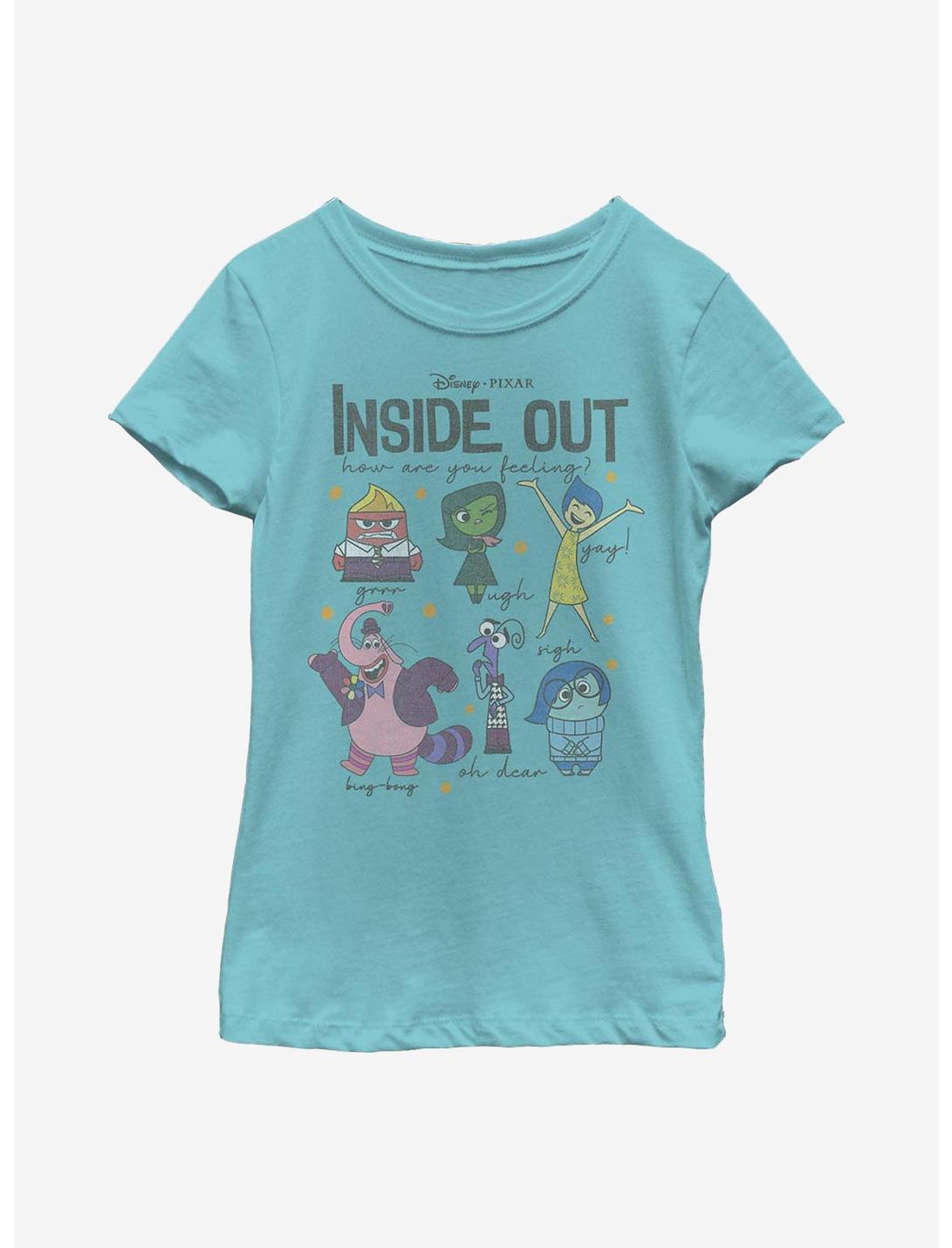 Plus Size Disney Pixar Inside Out Feels Youth Girls T-Shirt, TAHI BLUE, hi-res
