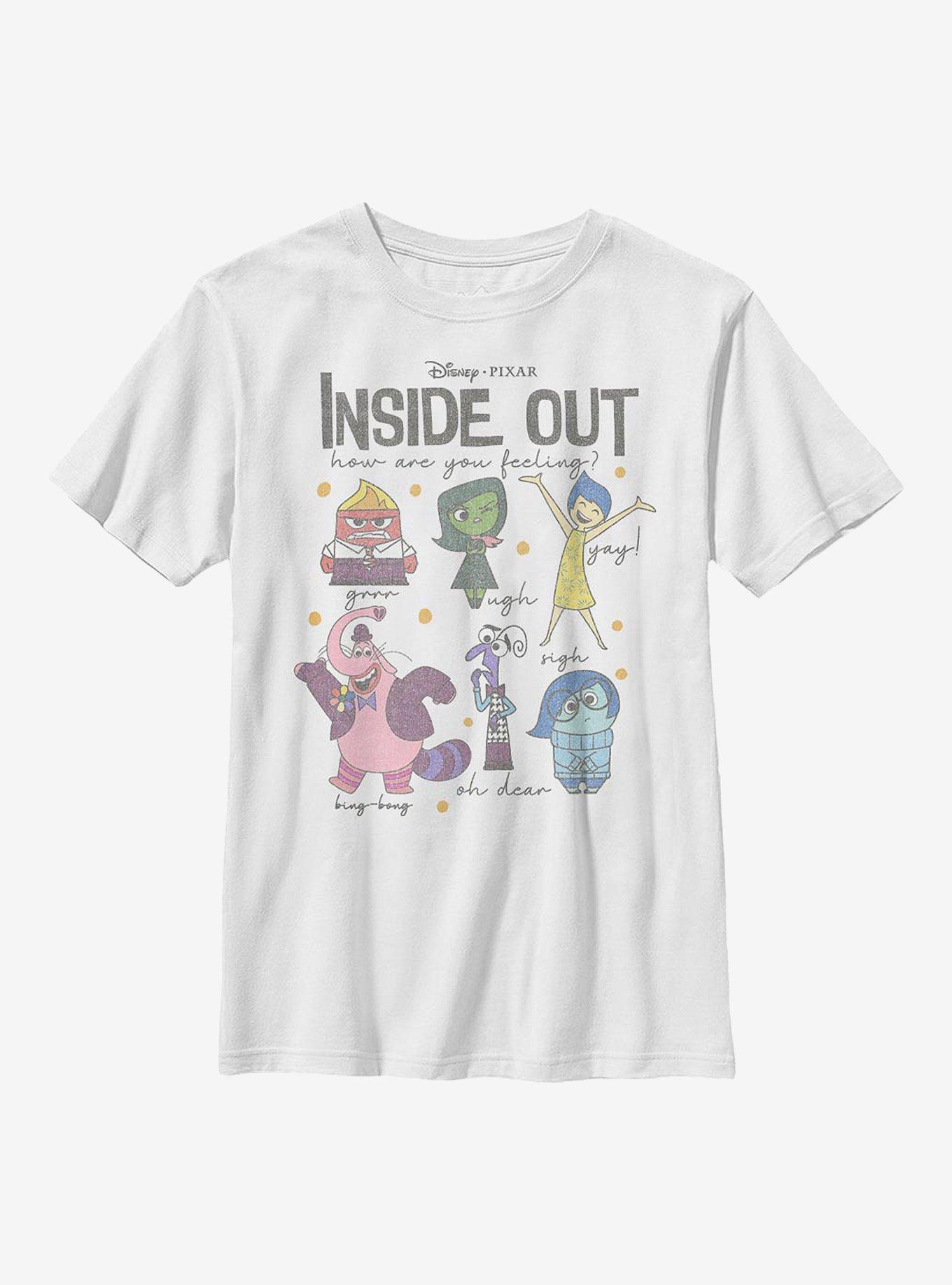 Disney Pixar Inside Out Feels Youth T-Shirt, WHITE, hi-res
