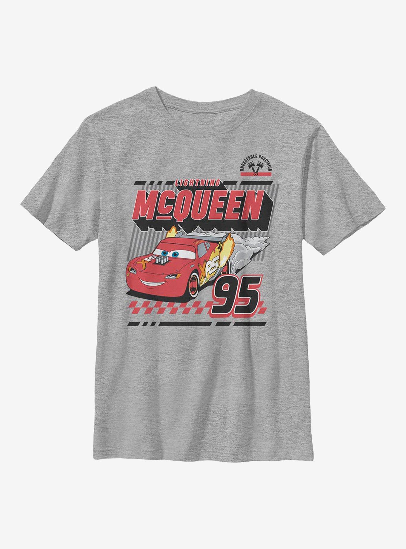 Disney Pixar Cars McQueens Drag Youth T-Shirt, ATH HTR, hi-res