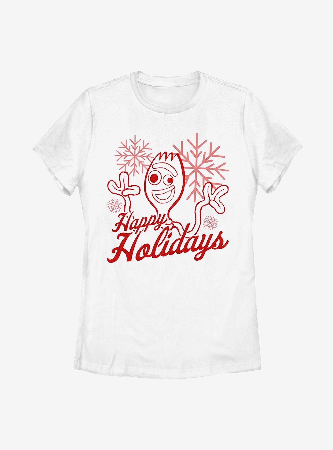 Disney Pixar Toy Story 4 Forky Holidays Womens T-Shirt, , hi-res