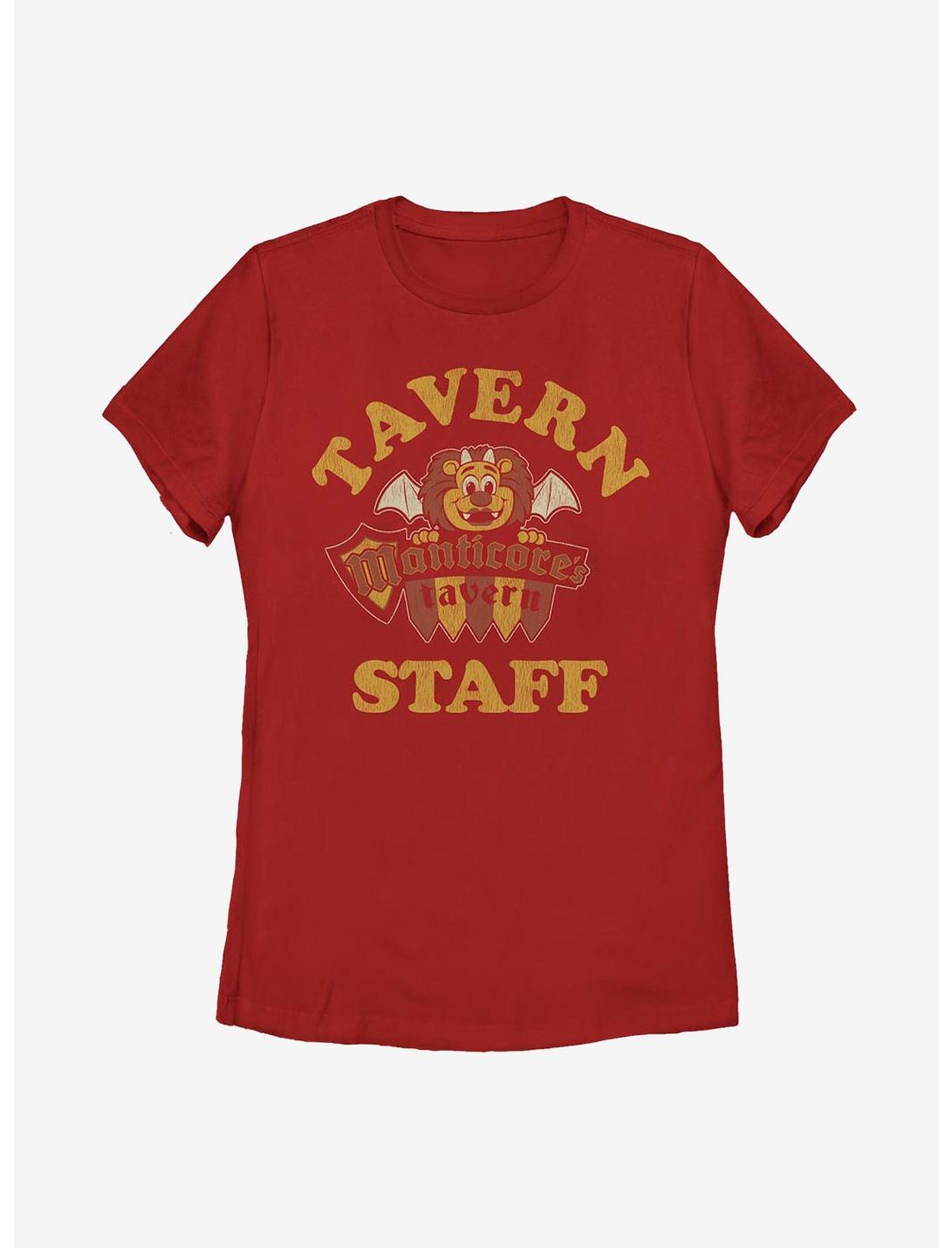 Plus Size Disney Pixar Onward Tavern Staff Back Womens T-Shirt, RED, hi-res