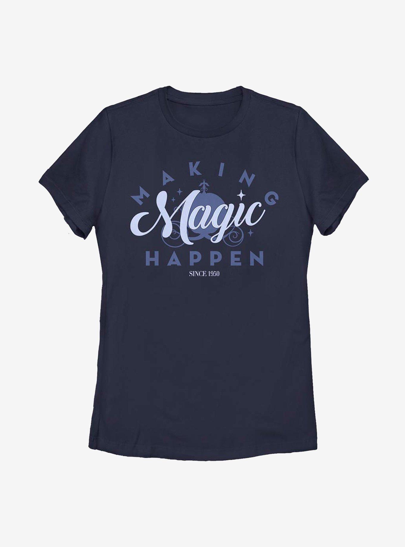 Disney Cinderella Magic Since 1950 Womens T-Shirt, NAVY, hi-res