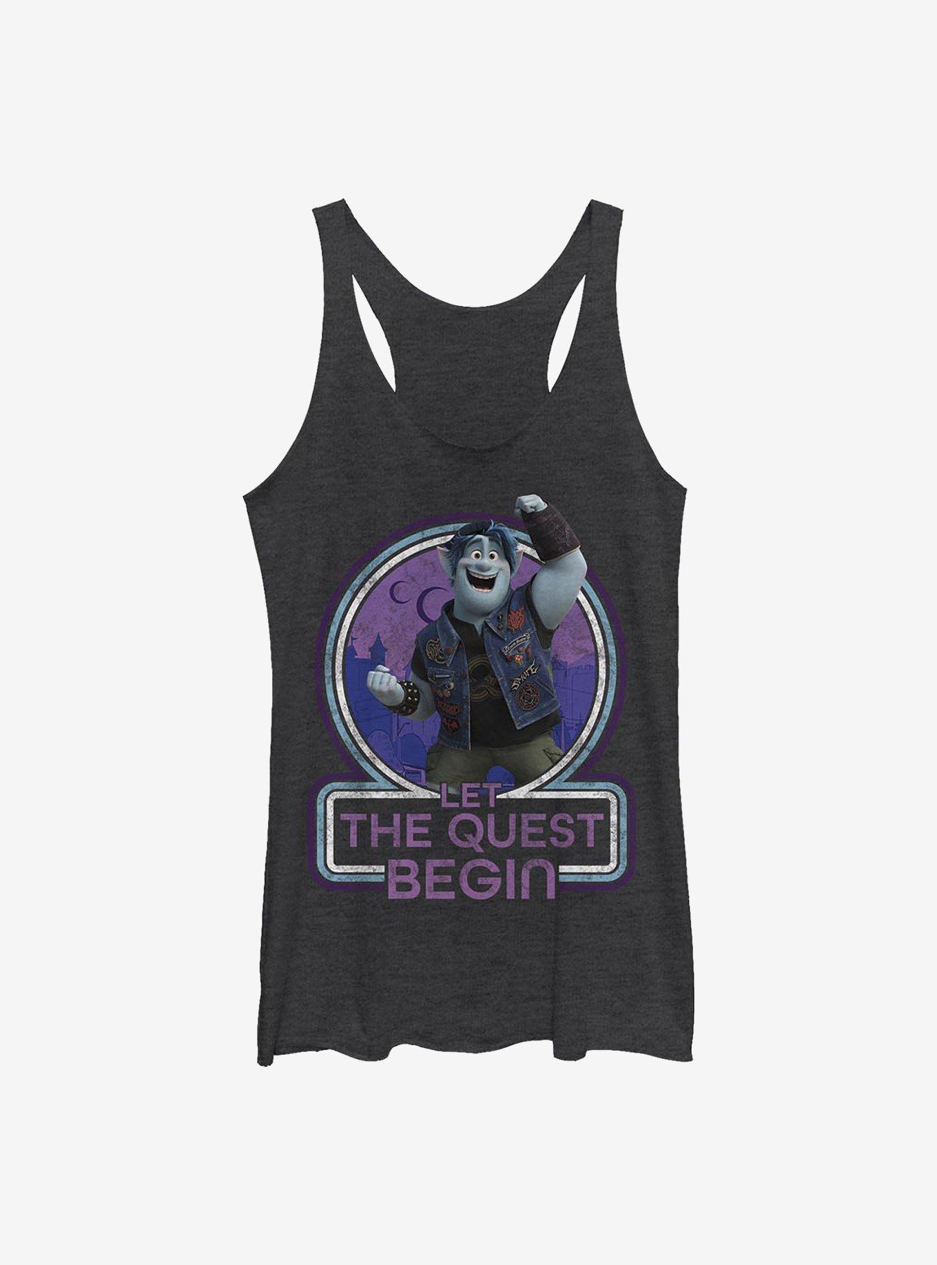 Disney Pixar Onward Begin Quest Womens Tank Top, BLK HTR, hi-res