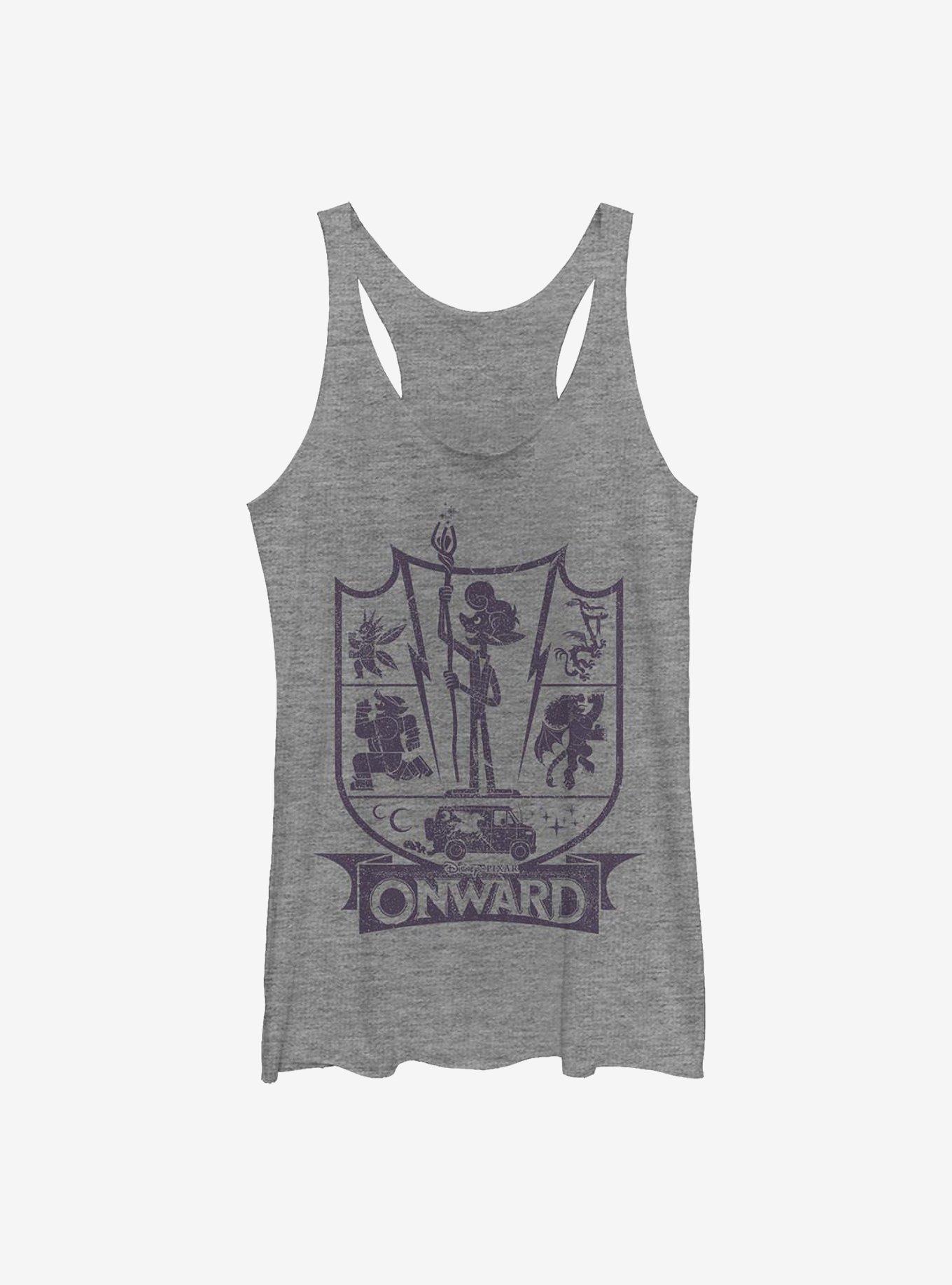 Disney Pixar Onward Charcoal Ian Badge Womens Tank Top, , hi-res
