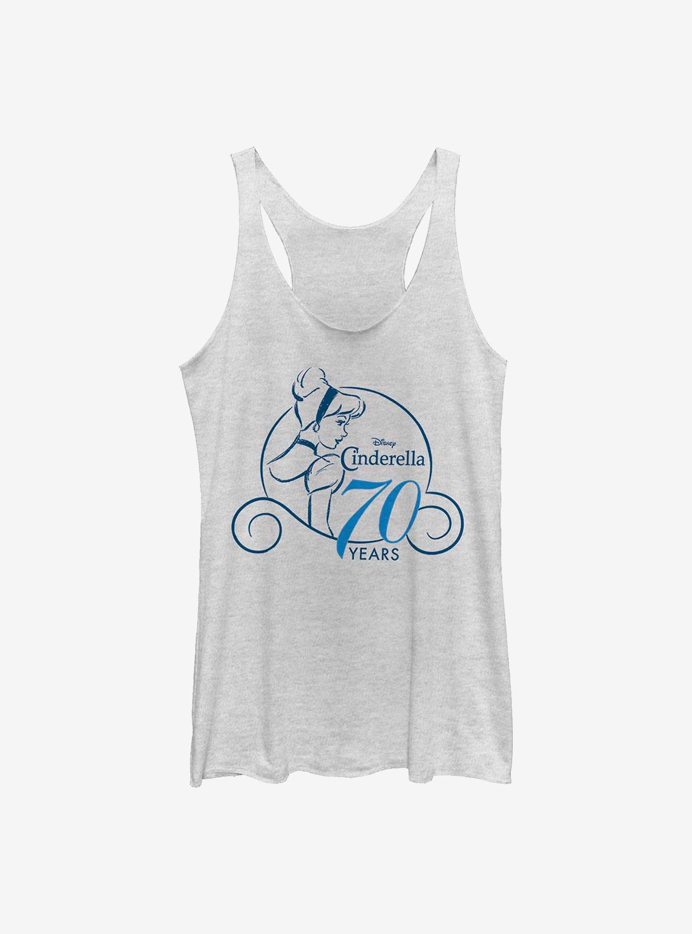 Disney Cinderella Simple Anniversary Womens Tank Top, , hi-res