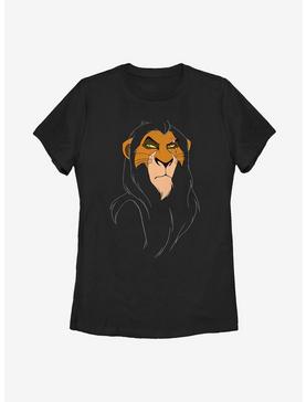 Disney The Lion King Big Face Scar Womens T-Shirt, , hi-res