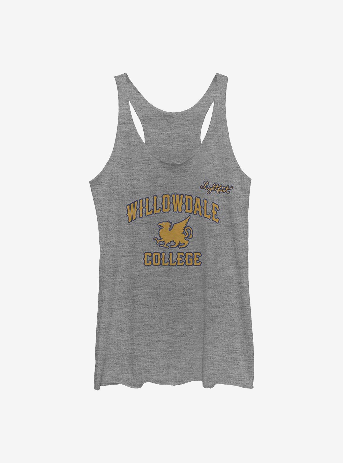 Disney Pixar Onward Willowdale College Womens Tank Top, GRAY HTR, hi-res