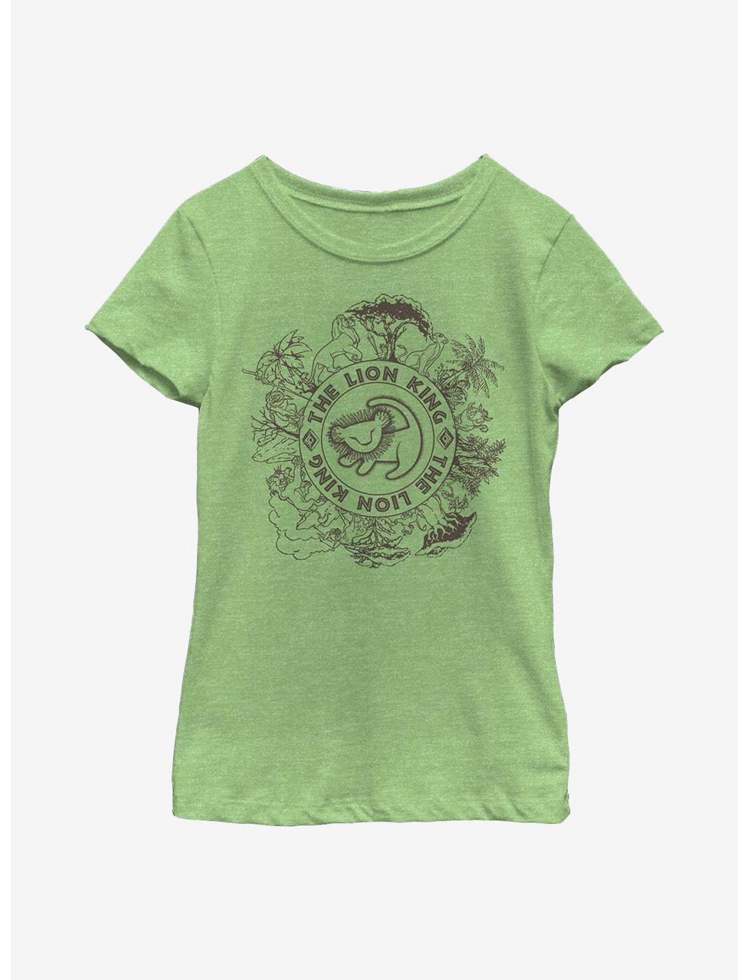 Plus Size Disney The Lion King Circle Of Life Youth Girls T-Shirt, GRN APPLE, hi-res