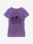 Disney The Lion King Hakuna Matata Log Walk Youth Girls T-Shirt, PURPLE BERRY, hi-res
