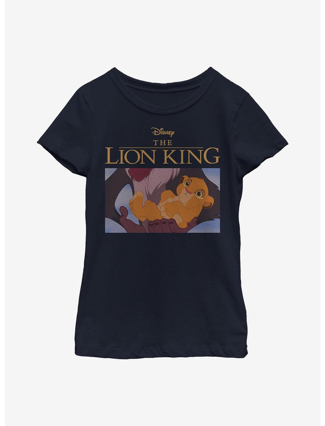 Disney The Lion King Rafiki Baby Simba Youth Girls T-Shirt, NAVY, hi-res