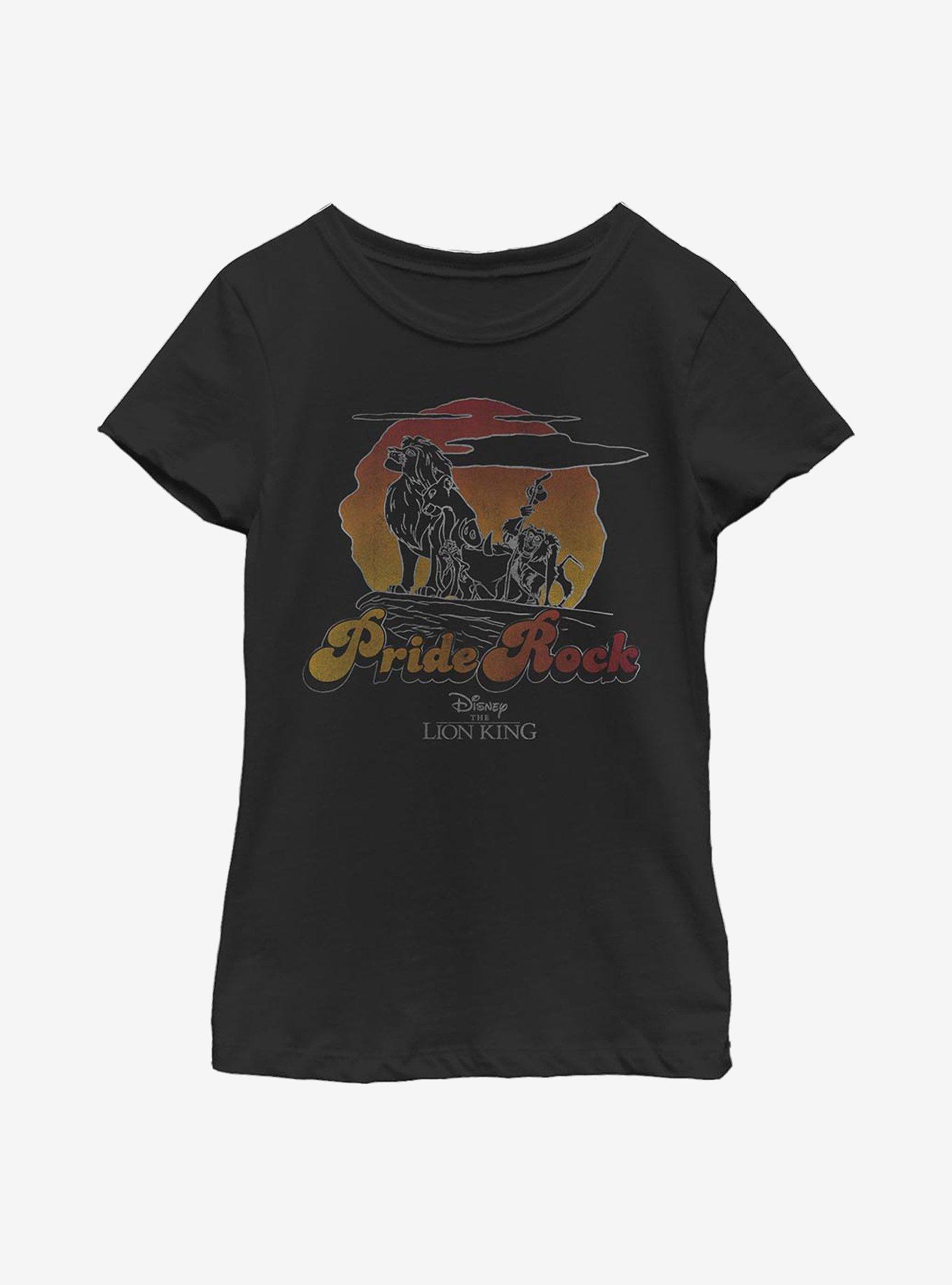 Disney The Lion King Pride Rock Youth Girls T-Shirt, BLACK, hi-res