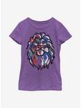 Disney The Lion King Simba Paint Youth Girls T-Shirt, PURPLE BERRY, hi-res
