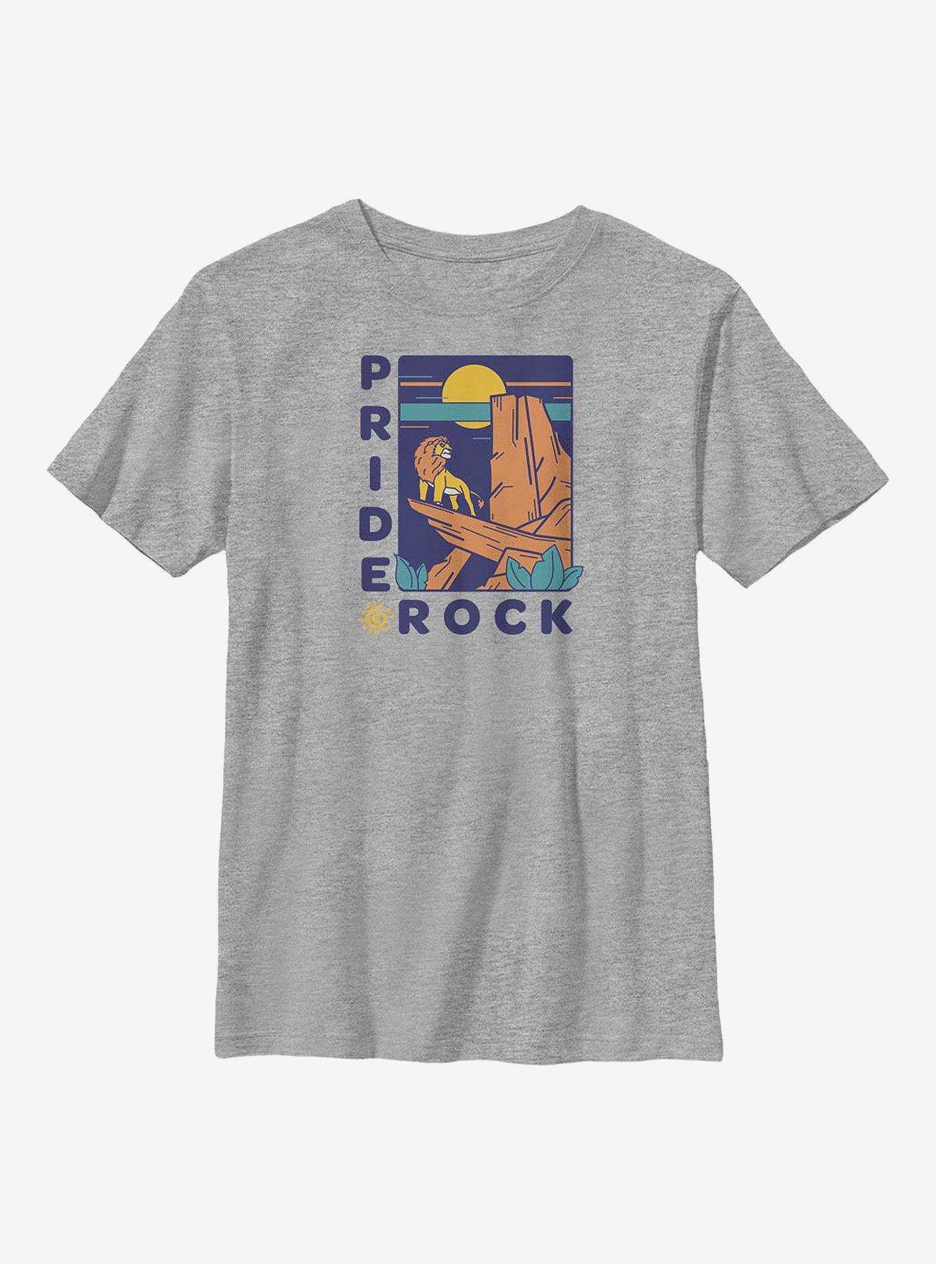 Disney The Lion King Pride Rock Badge Youth T-Shirt, ATH HTR, hi-res