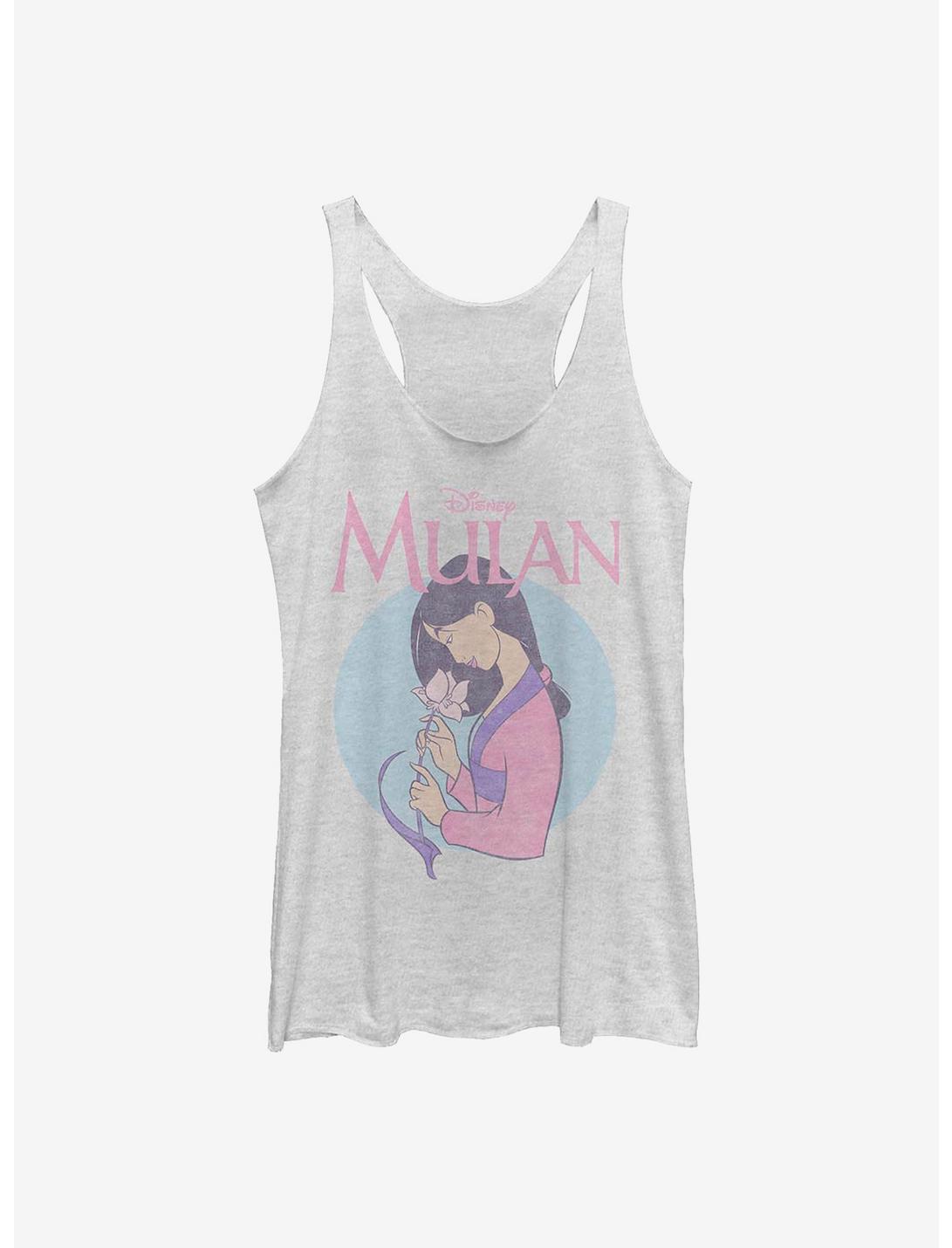 Plus Size Disney Mulan Vintage Mulan Womens Tank Top, WHITE HTR, hi-res