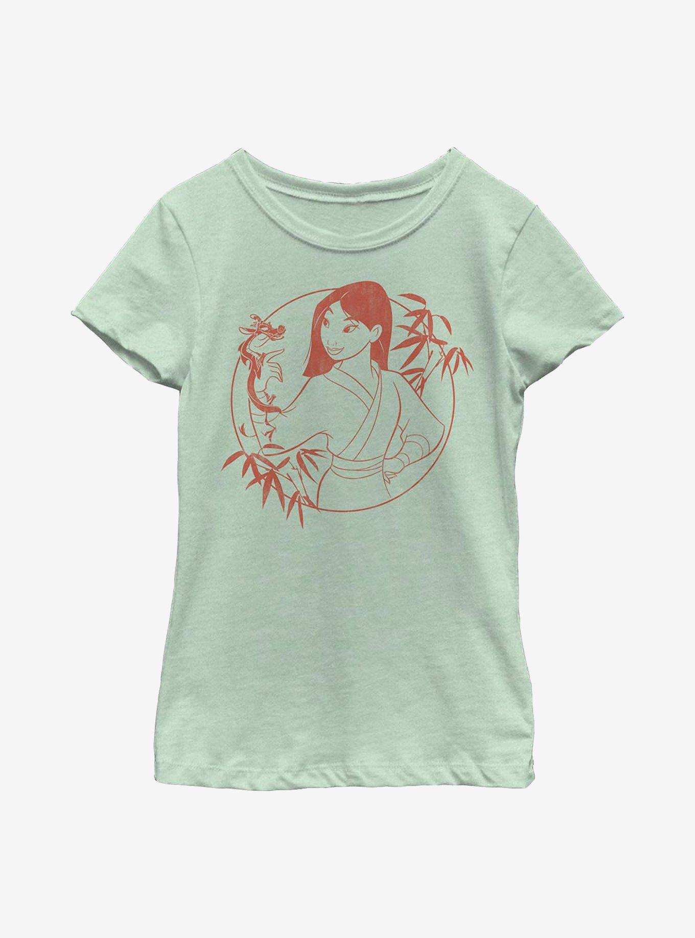 Disney Mulan Bamboo Youth Girls T-Shirt, MINT, hi-res