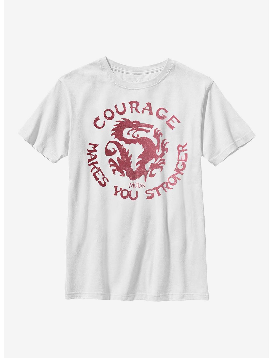 Plus Size Disney Mulan Courage Youth T-Shirt, WHITE, hi-res