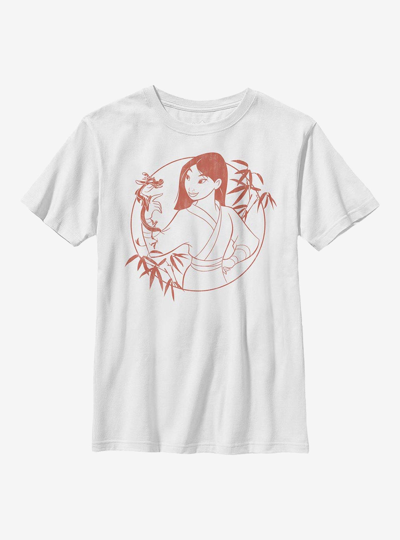 Disney Mulan Bamboo Youth T-Shirt, WHITE, hi-res