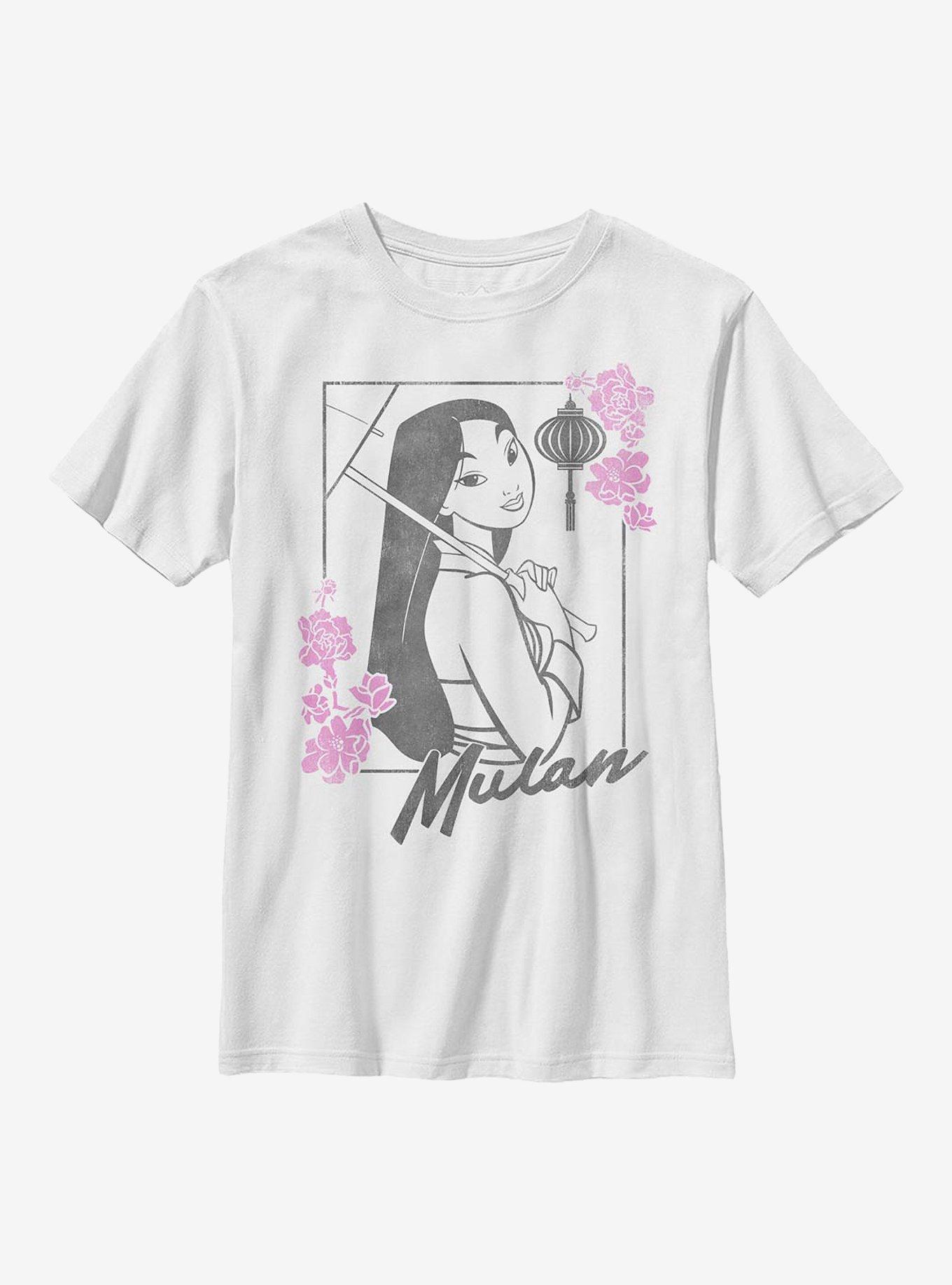 Disney Mulan Pretty Mulan Youth T-Shirt, WHITE, hi-res