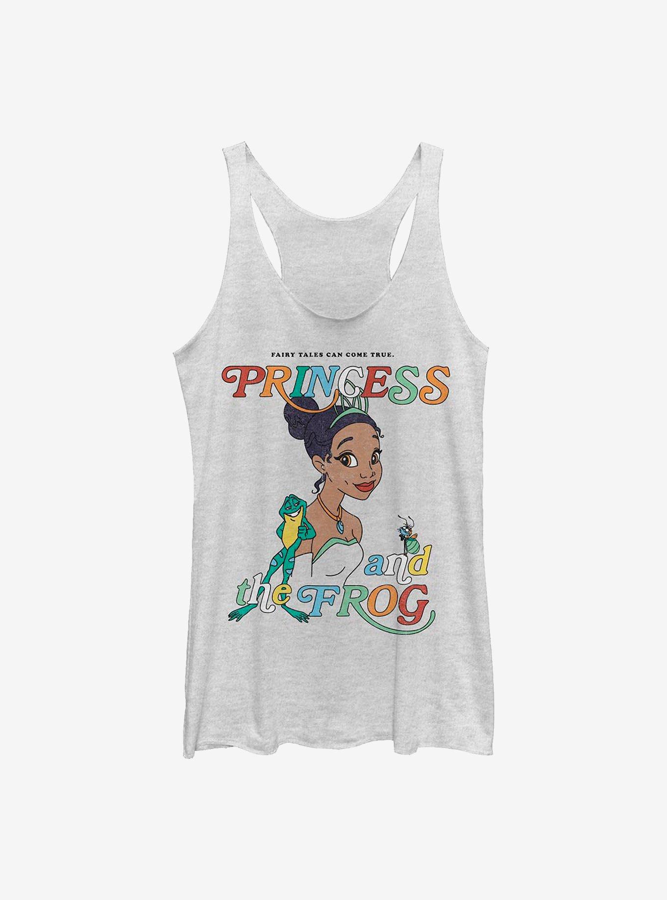 Disney The Princess And The Frog Fairy Tales Womens Tank Top, WHITE HTR, hi-res