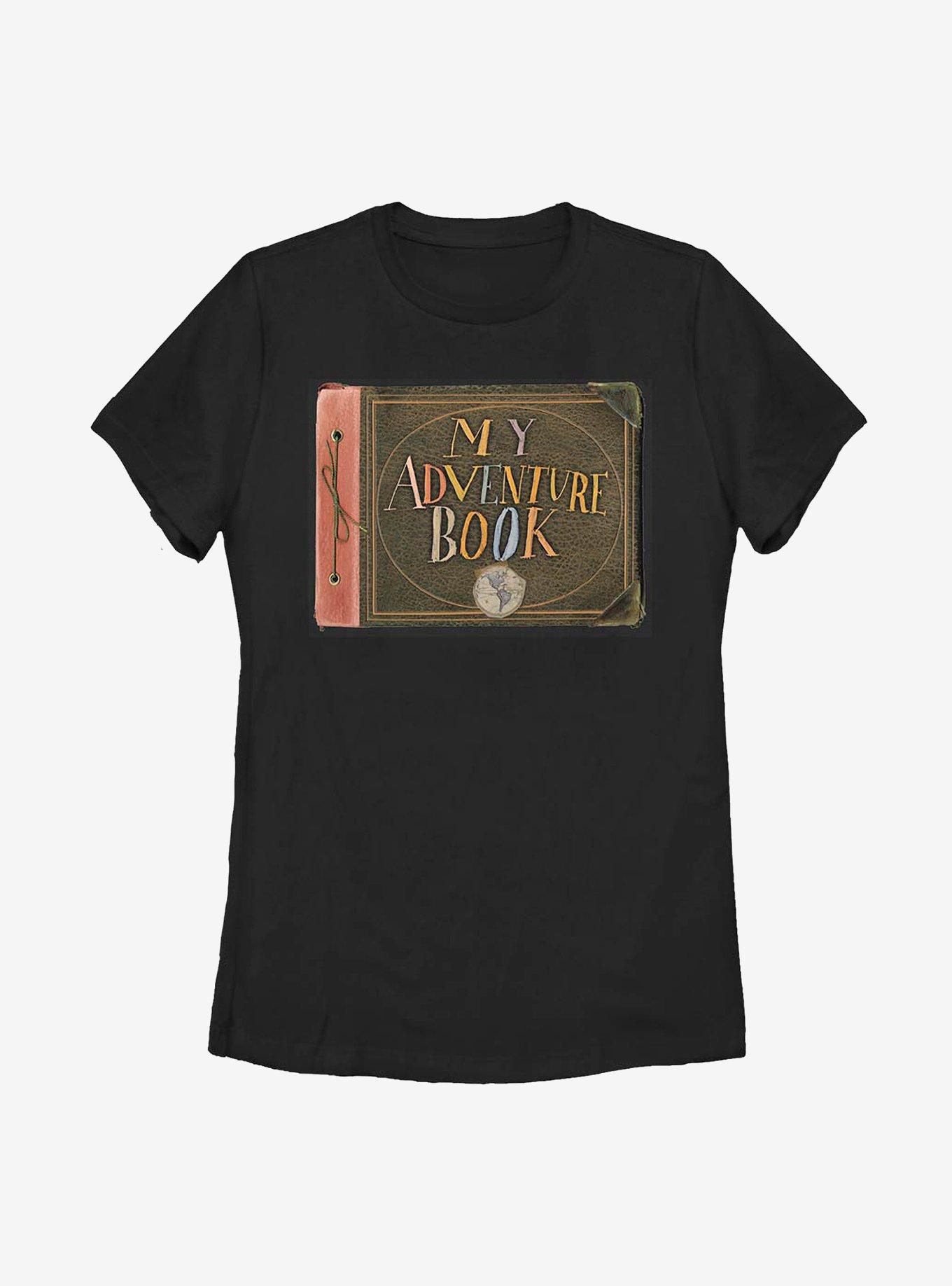 Disney Pixar Up Adventure Book Womens T-Shirt, BLACK, hi-res