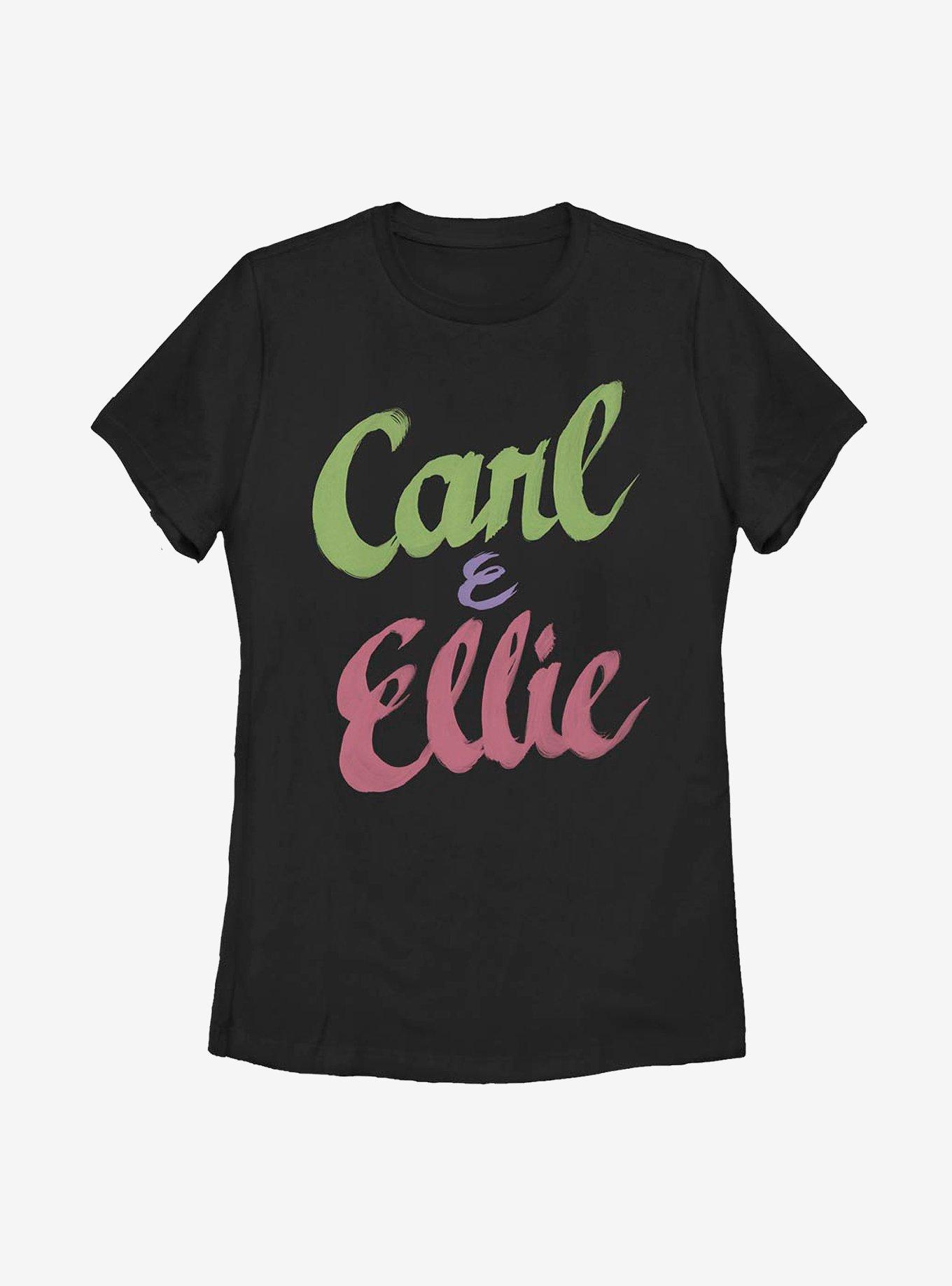 Disney Pixar Up Carl And Ellie Womens T-Shirt, BLACK, hi-res