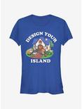 Animal Crossing Design Your Island Girls T-Shirt, ROYAL, hi-res