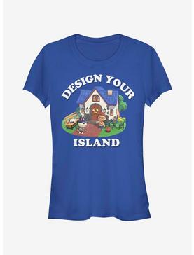 Animal Crossing Design Your Island Girls T-Shirt, ROYAL, hi-res
