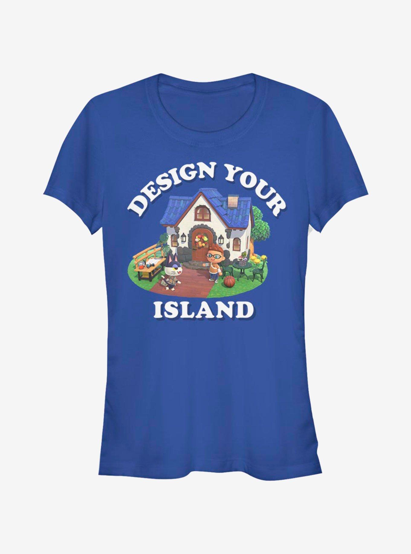 Animal Crossing Design Your Island Girls T-Shirt, ROYAL, hi-res